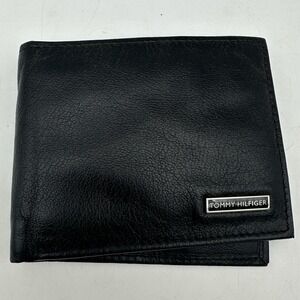 Tommy Hilfiger Leather Bifold + ID Flap Men's Wallet Black